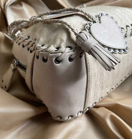 Dior cloth shoulder cloth bag