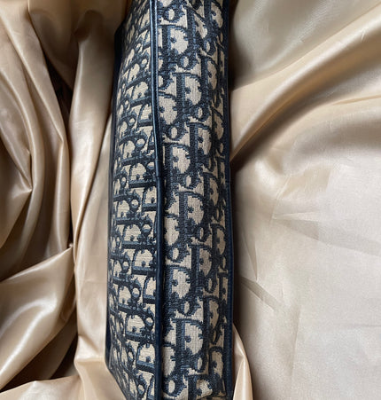Dior large denim clutch bag