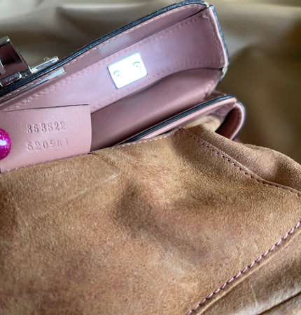 GUCCI  lady lock bamboo top handle bag