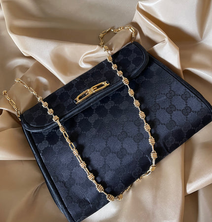 GUCCI  vintage satin crossbody bag