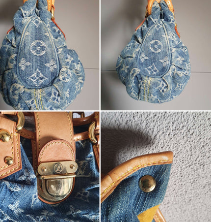 Louis Vuitton platty denim mini handbag