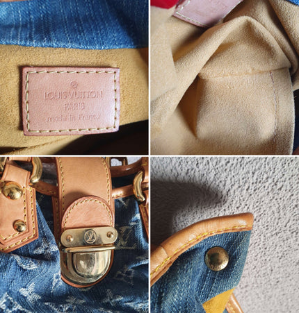 Louis Vuitton platty denim mini handbag