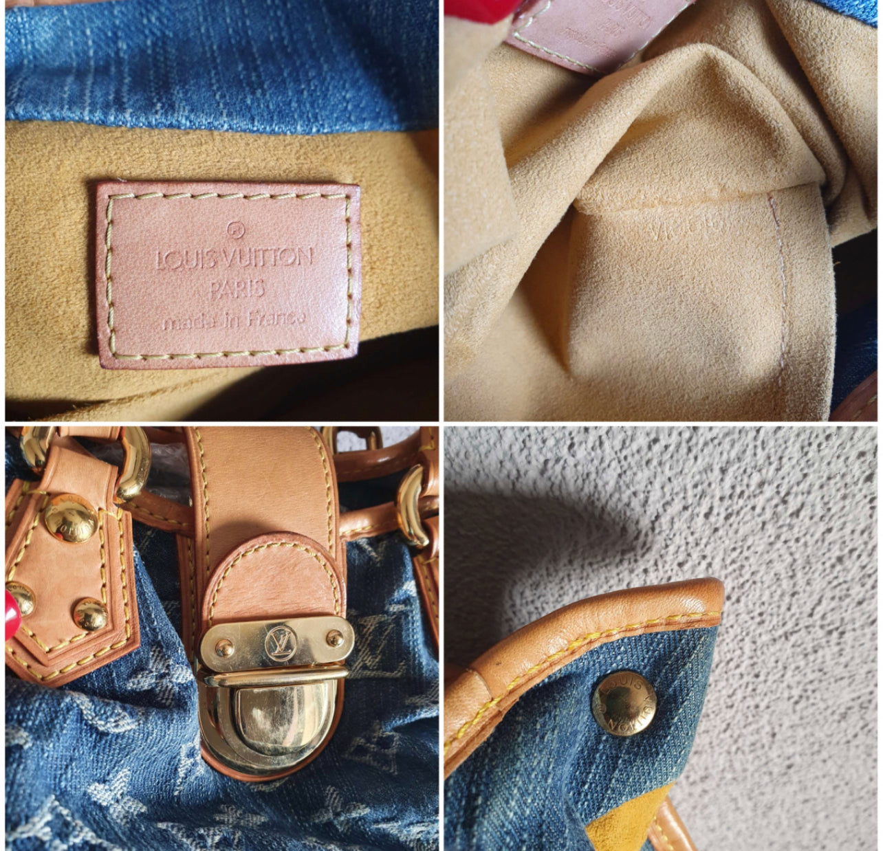 Louis Vuitton platty denim mini handbag