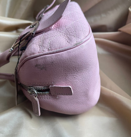 Dior Boston leather handbag