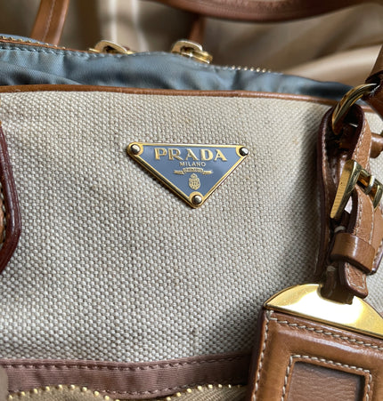 PRADA  cloth shoulder bag