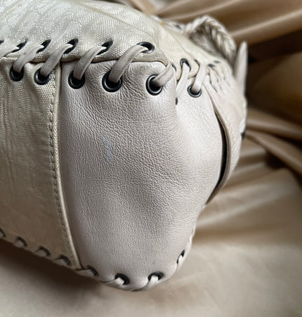 Dior cloth shoulder cloth bag