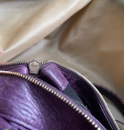 Balenciaga perforated City bag