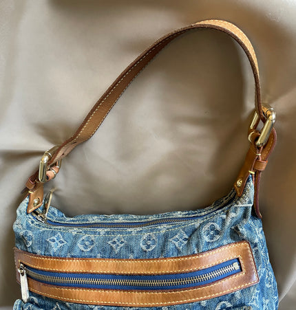 Louis Vuitton baggy denim shoulder bag