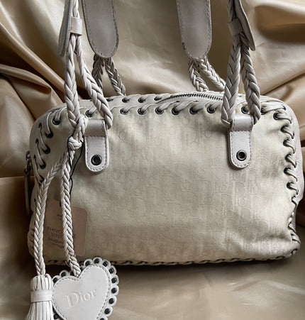 Dior cloth shoulder cloth bag