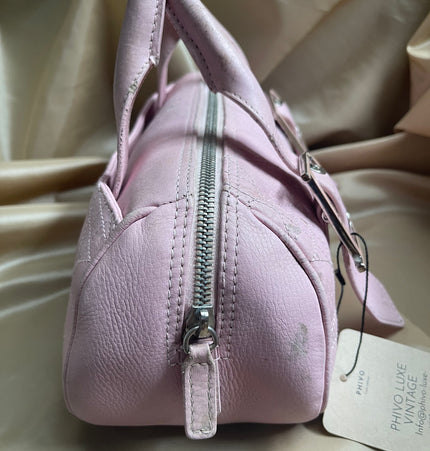 Dior Boston leather handbag