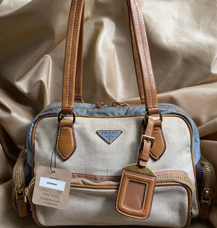 PRADA  cloth shoulder bag