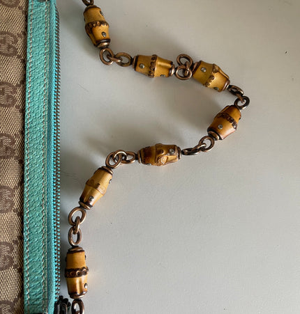 Sac à main bandoulière Gucci mini en bambou