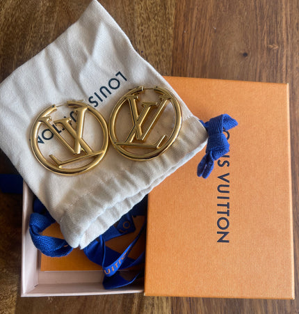 Louis Vuitton hoop earrings