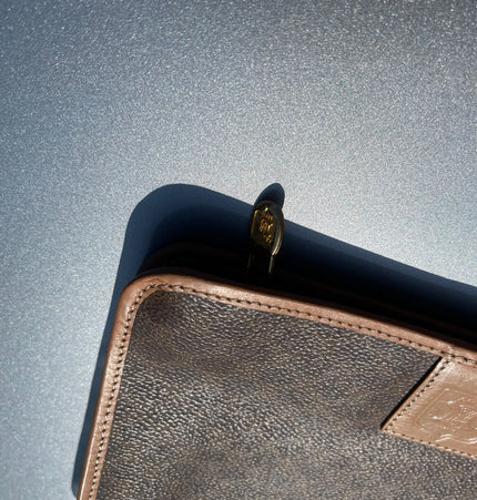 CELINE  triomphe vintage clutch bag