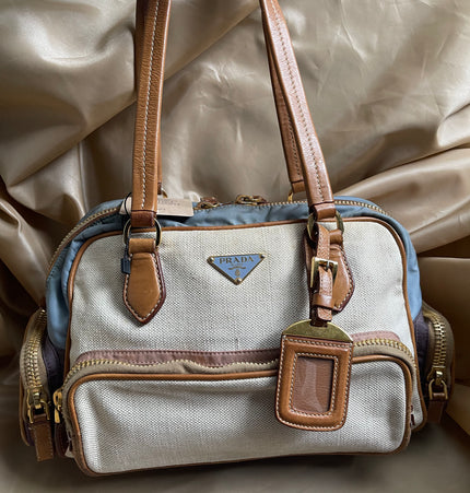 PRADA  cloth shoulder bag