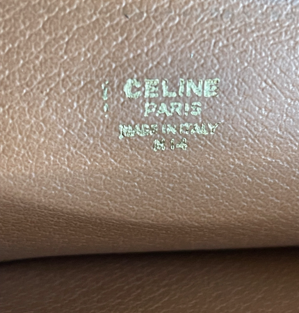 CELINE  triomphe vintage clutch bag