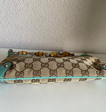 Sac à main bandoulière Gucci mini en bambou