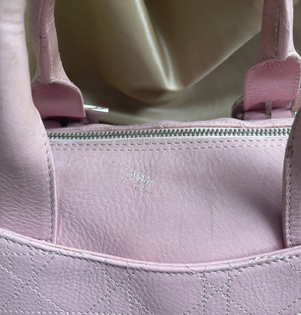 Dior Boston leather handbag