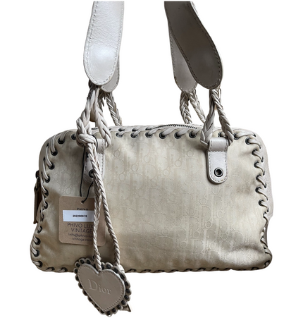 Dior cloth shoulder cloth bag