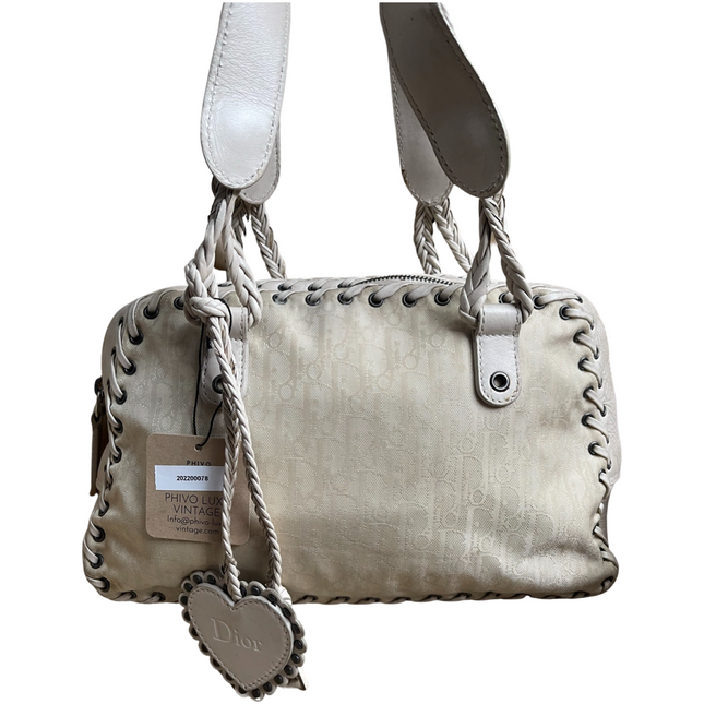 Dior cloth shoulder cloth bag