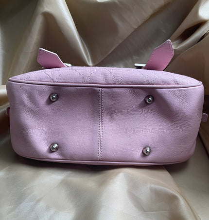 Dior Boston leather handbag