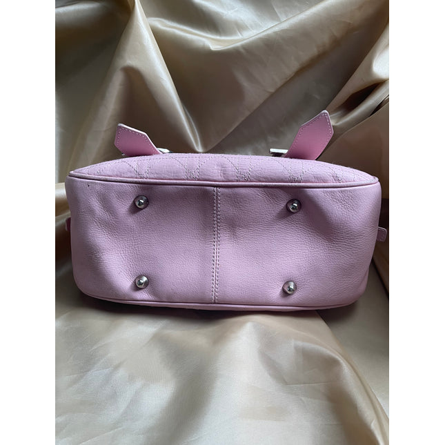 Dior Boston leather handbag