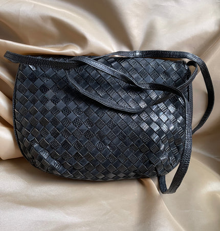 Sac bandoulière vintage en cuir Bottega Veneta