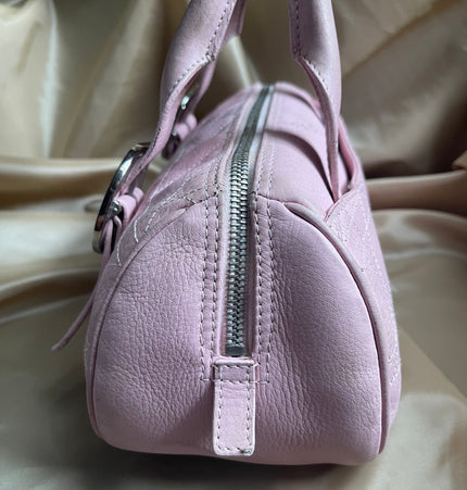 Dior Boston leather handbag