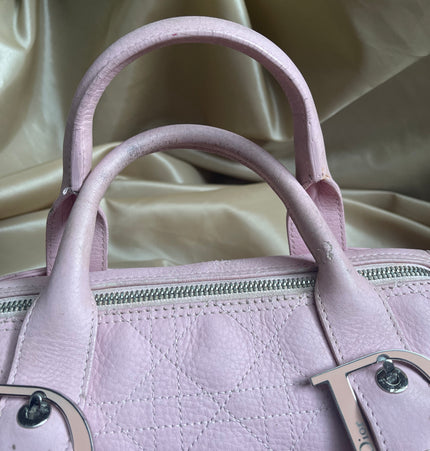 Dior Boston leather handbag