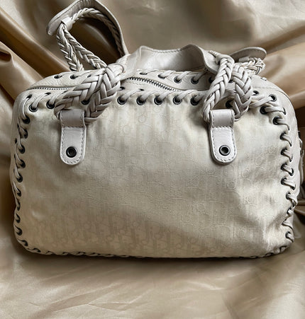 Dior cloth shoulder cloth bag