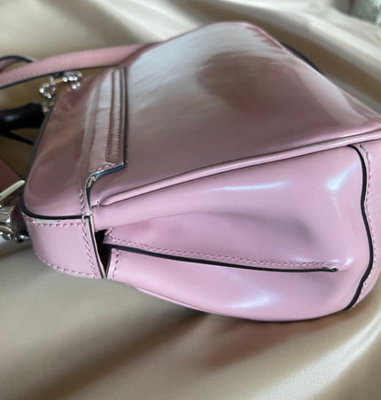 GUCCI  lady lock bamboo top handle bag