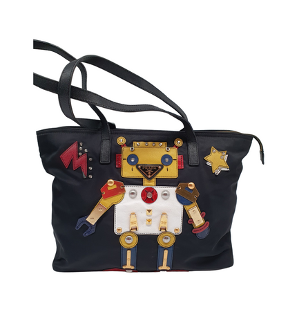 Prada Robot tote shoulder bag