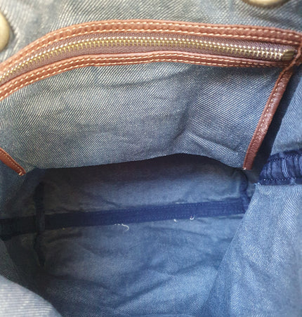 Sac bandoulière en denim Céline