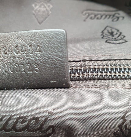 Gucci leather backpack