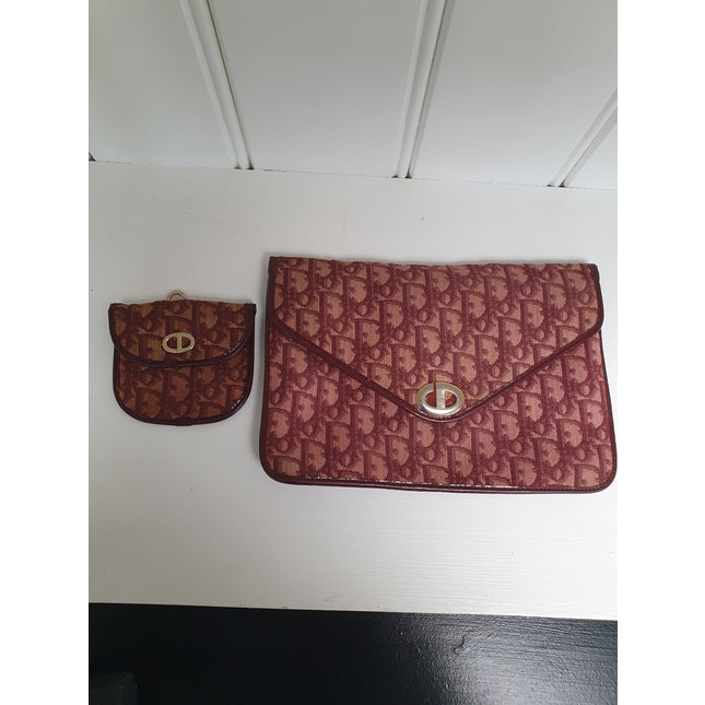 Dior vintage denim clutch bag
