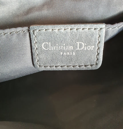 Dior mini saddle zipper denim shoulder bag