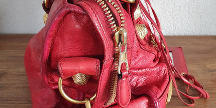 Balenciaga city mettalic bag