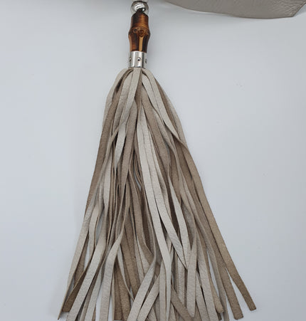 GUCCI  bamboo leather shoulder bag