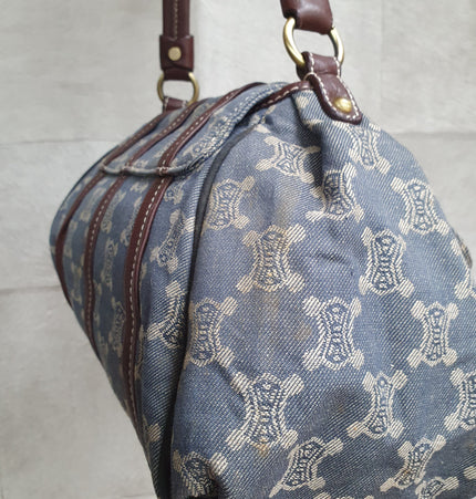 Sac bandoulière en denim Céline