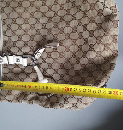 Gucci monogram shoulder tote