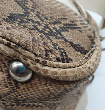 Prada python and cloth crossbodybag