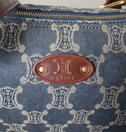 Celine triomphe large macadam crossbody bag