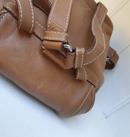 Sac à dos en cuir Prada