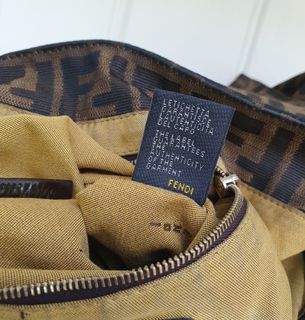 Fendi Zucca FF large shoulder bag