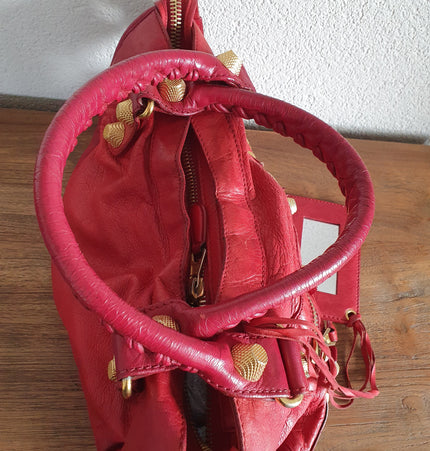 Balenciaga city mettalic bag