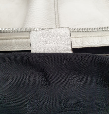 GUCCI  bamboo leather shoulder bag