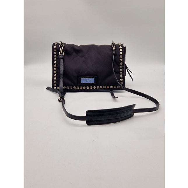 Prada studded crossbody bag