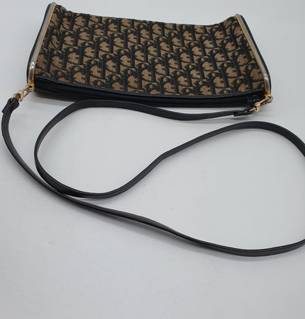 Dior vintage monogram denim crossbody bag