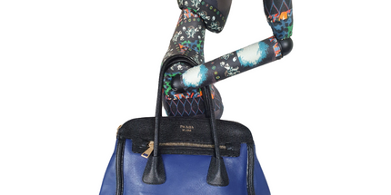 Prada double tote