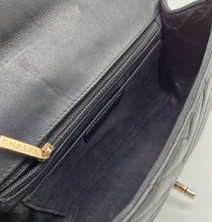 Chanel chevron crossbody bag